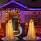 2 Pack Light up Ghost Easy to Assemble, Ghost Halloween Decor Adjustable Height, Standing Ghost Halloween Porch | Yard | Graveyard | Party Decorations